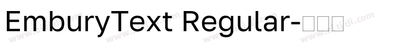 EmburyText Regular字体转换